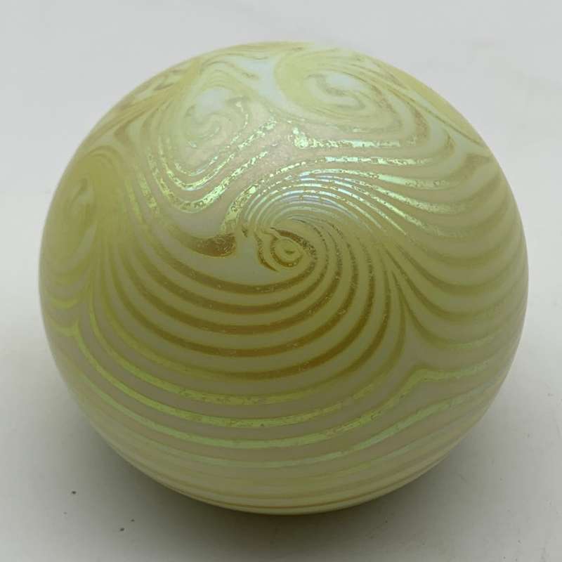 Vintage `Steve Smyers - Northern Star` Glass Paperweight (Signed)