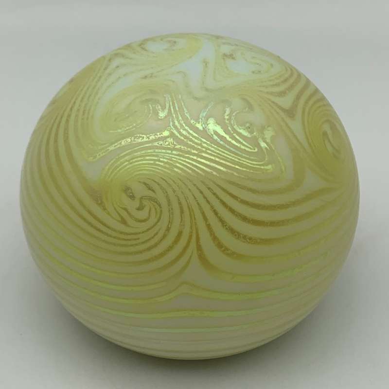 Vintage `Steve Smyers - Northern Star` Glass Paperweight (Signed)