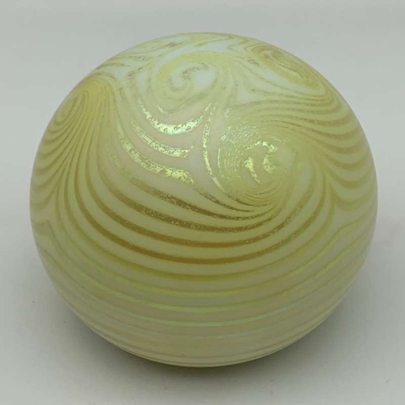 Vintage `Steve Smyers - Northern Star` Glass Paperweight (Signed)