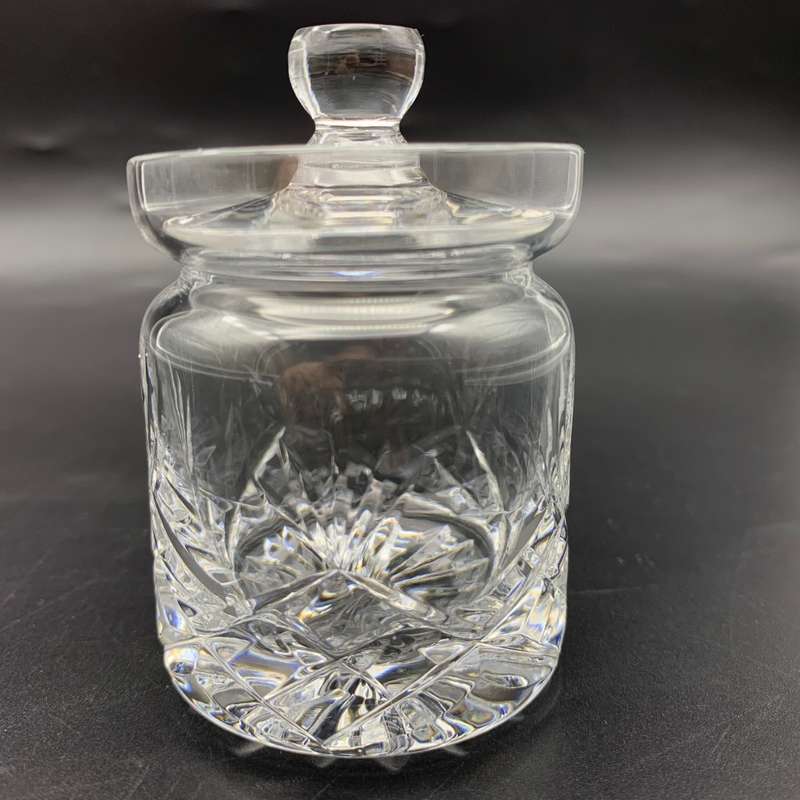 Vintage `Brierley` Cut-Crystal Mustard Pot