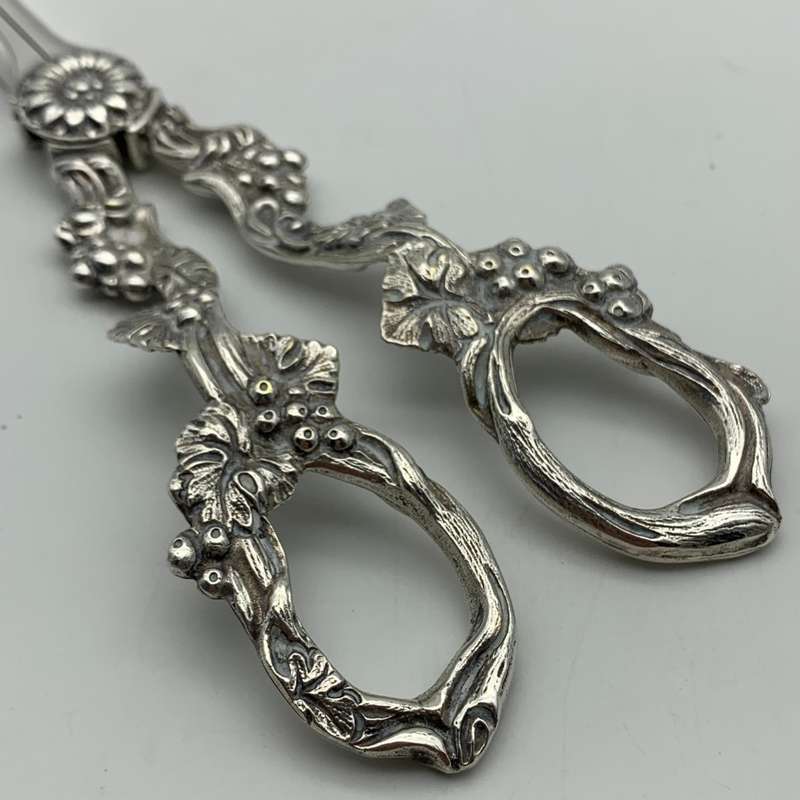 Antique Silver-Plated Grape Scissors