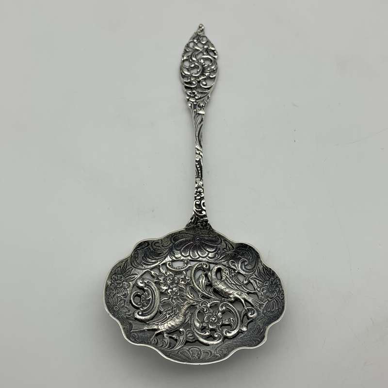 Vintage Dutch Silver-Plated Dessert Spoon