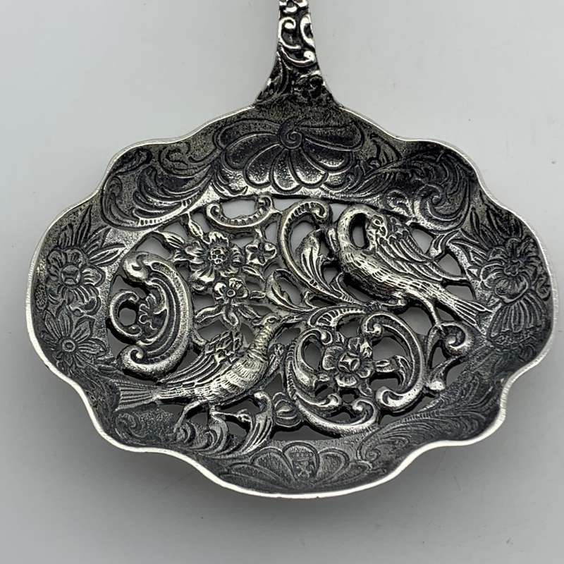 Vintage Dutch Silver-Plated Dessert Spoon