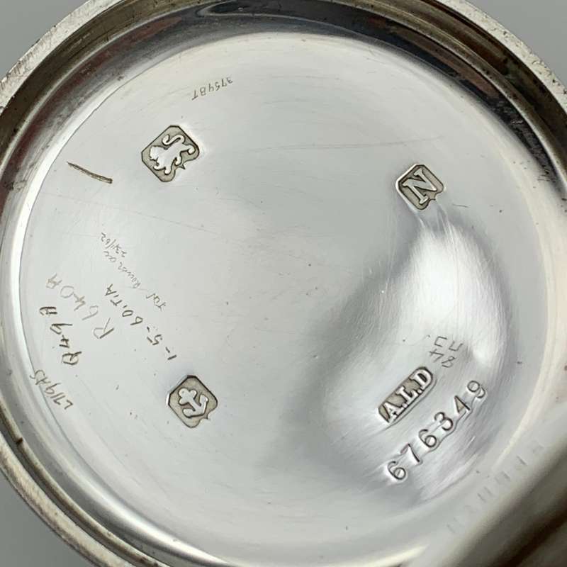 Early Large Sterling Silver Pocket Watch (Swiss 18 Jewels)