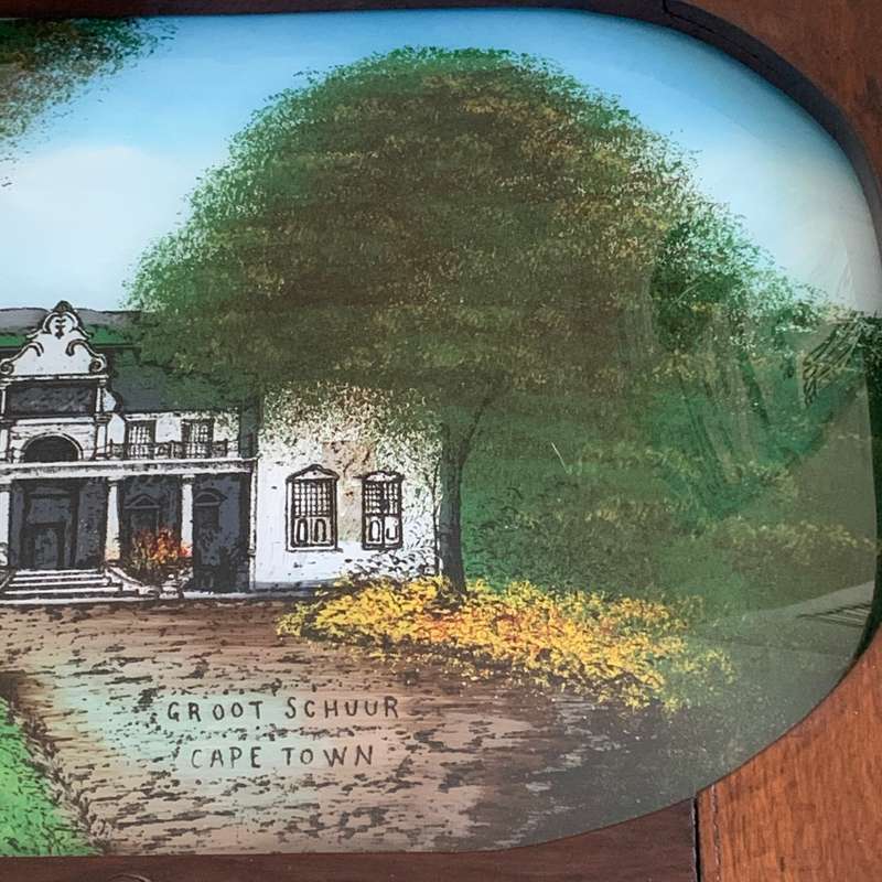 Antique Groote Schuur (Reverse Painting on Glass)