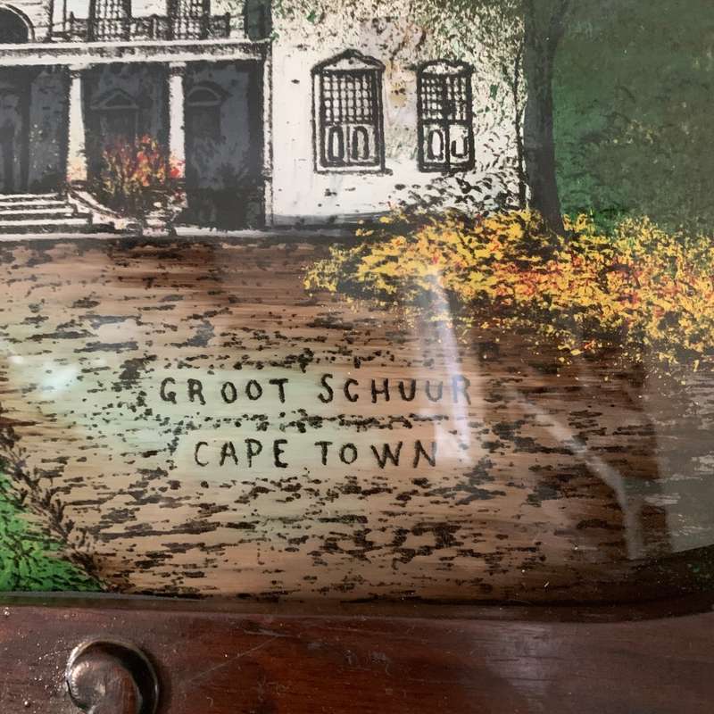 Antique Groote Schuur (Reverse Painting on Glass)