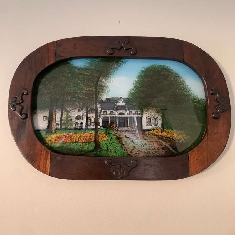 Antique Groote Schuur (Reverse Painting on Glass)