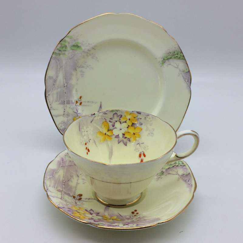 Early Paragon China Trio (Woodland Bluebell)