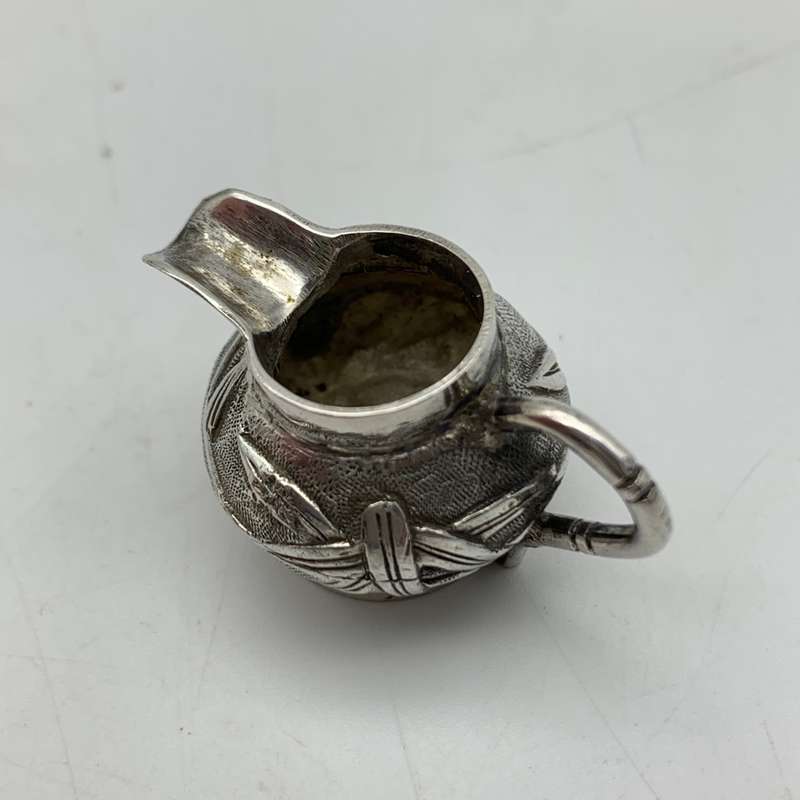 Antique Silver `Chinese Export` Miniature Tea Set (Wang Hing)