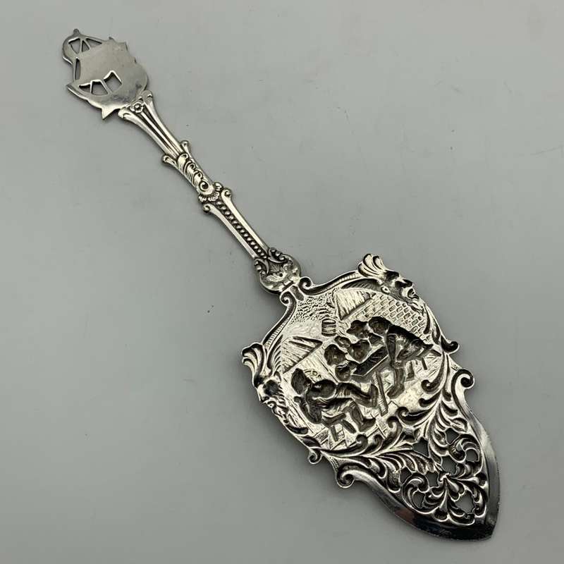 Early Dutch Silver-Plate Cake Server