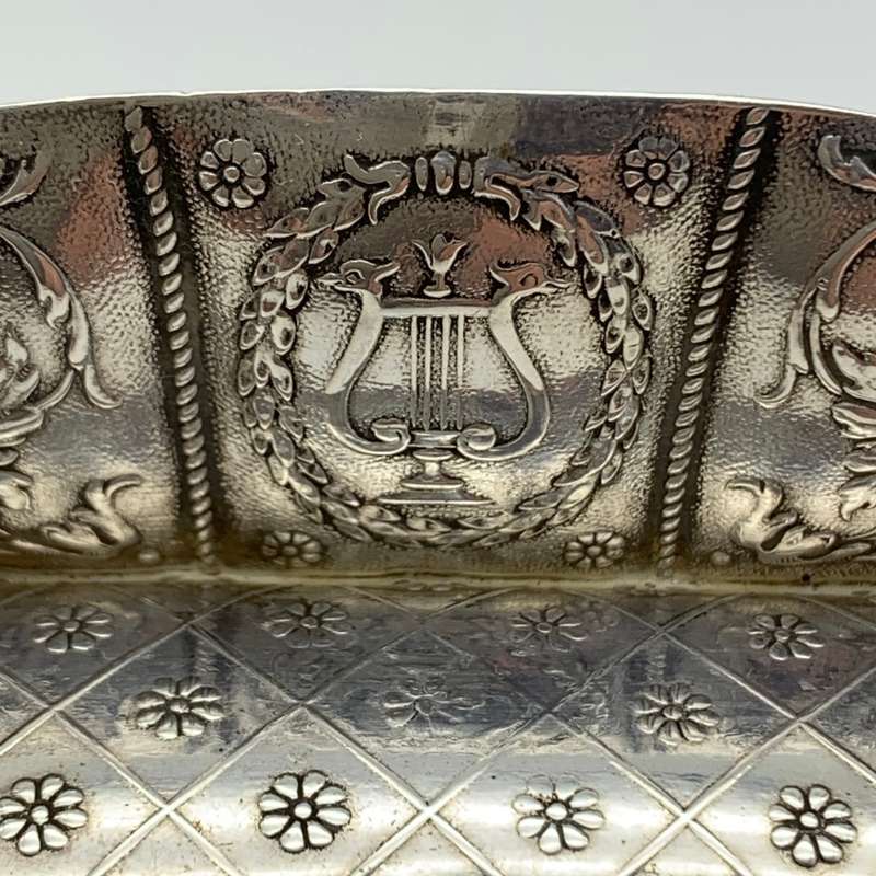 Victorian Silver `Dollhouse` Miniature Sofa (1899)