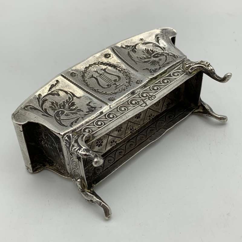 Victorian Silver `Dollhouse` Miniature Sofa (1899)