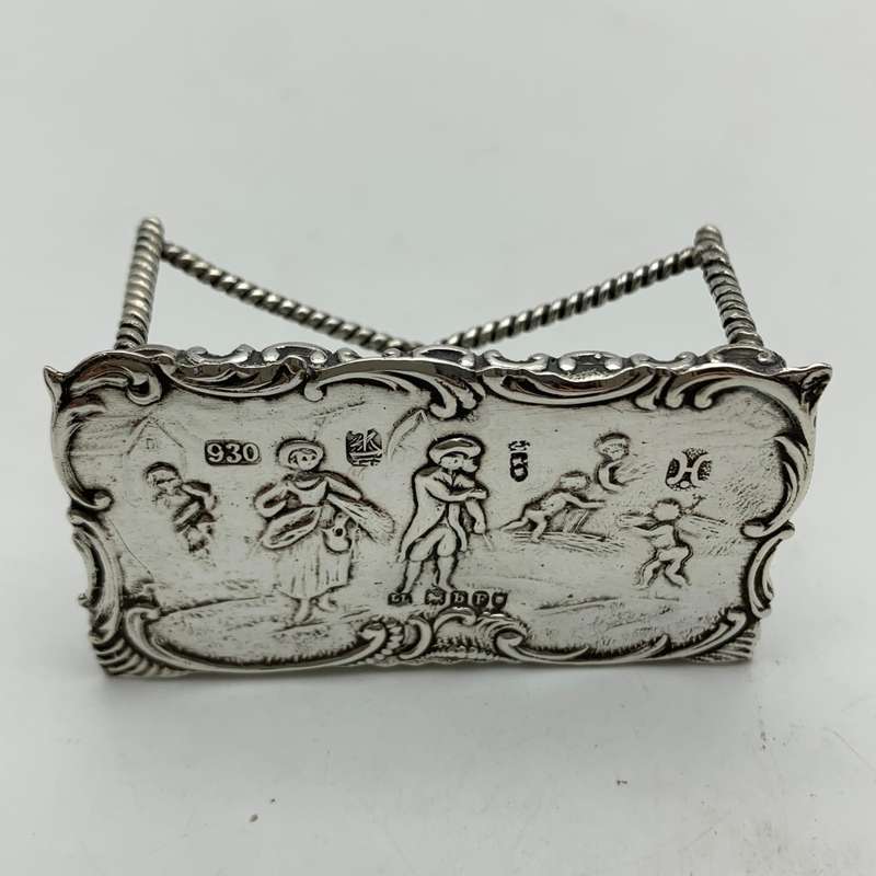 Victorian Silver `Dollhouse` Miniature Table (1897)