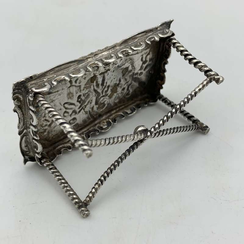Victorian Silver `Dollhouse` Miniature Table (1897)