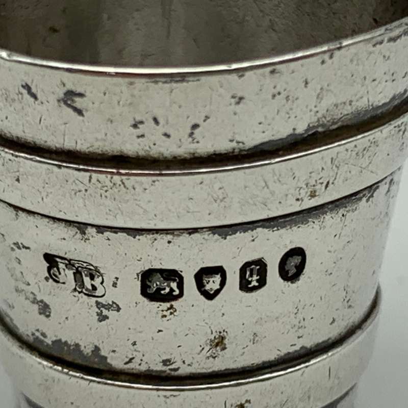 Victorian Silver `Novelty` Miniature Milk Pale (1871 - Jane Brownett)