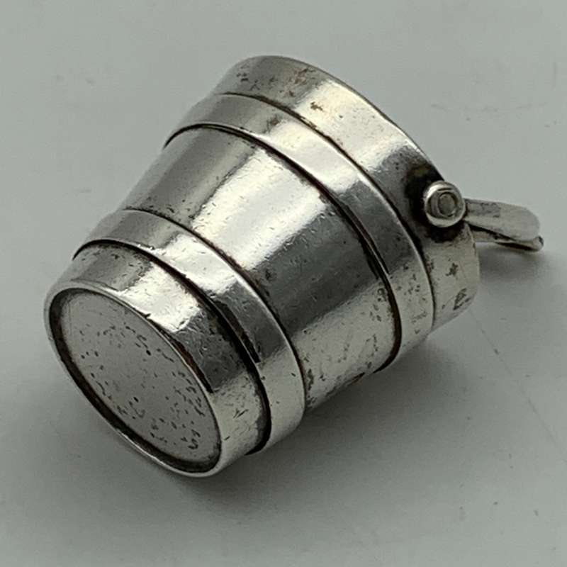 Victorian Silver `Novelty` Miniature Milk Pale (1871 - Jane Brownett)