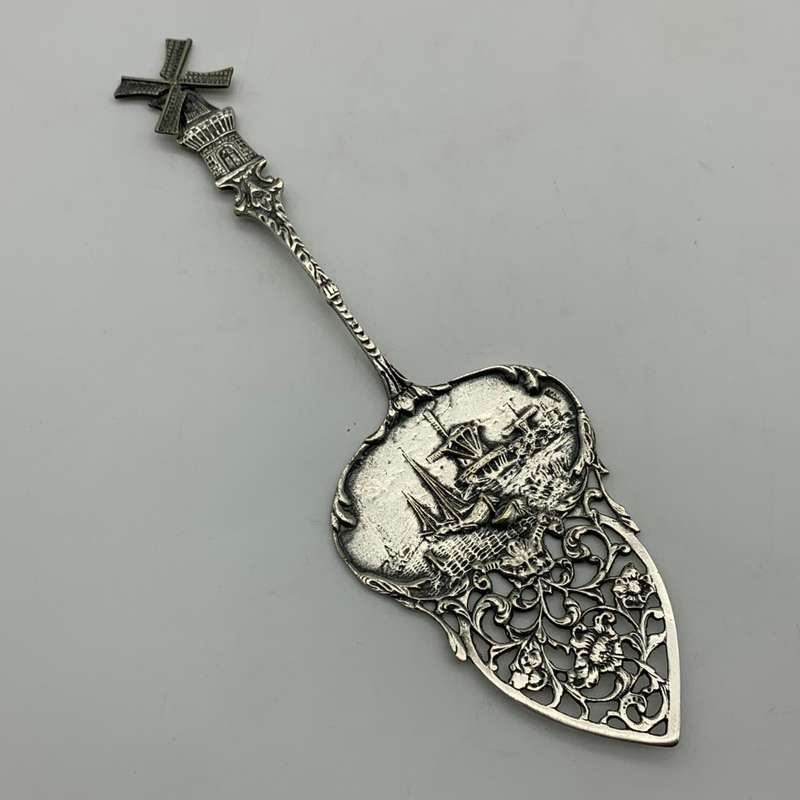 Vintage Dutch Silver-Plate Cake Server