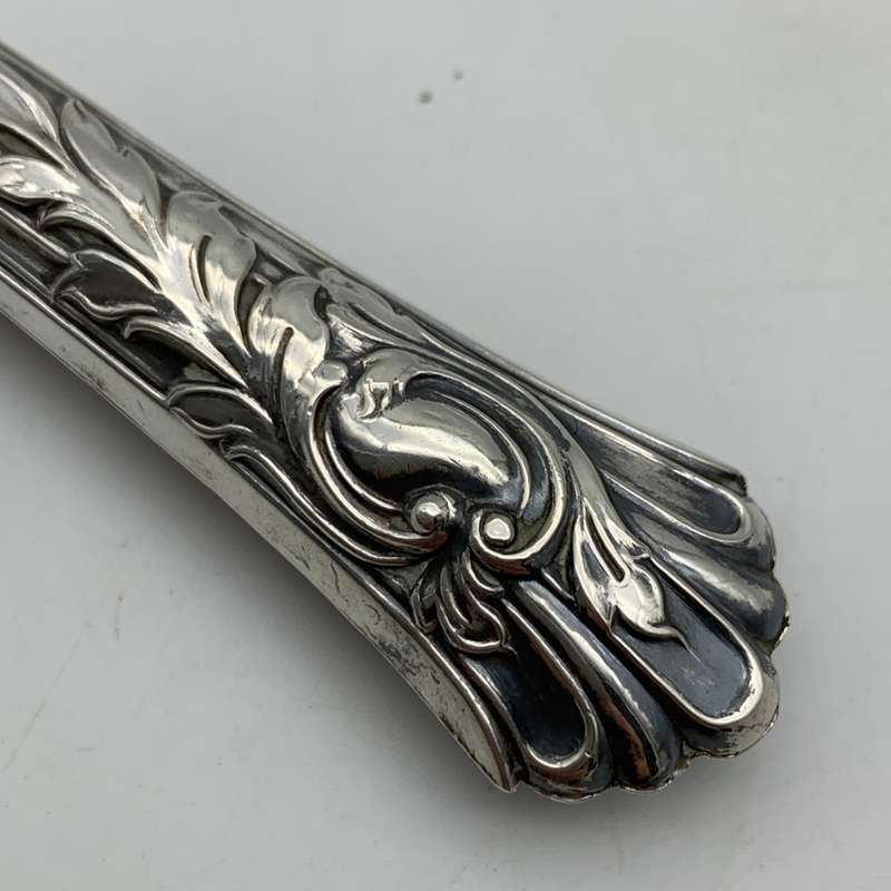 Six Antique Sterling Silver Fruit Knives (1908)