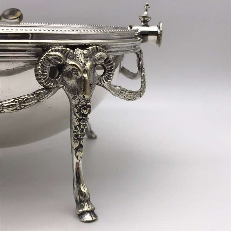 Antique `Roll-Top` Breakfast Dish/Warmer