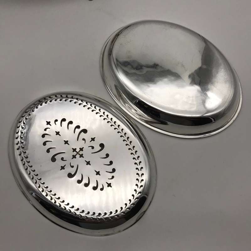 Antique `Roll-Top` Breakfast Dish/Warmer