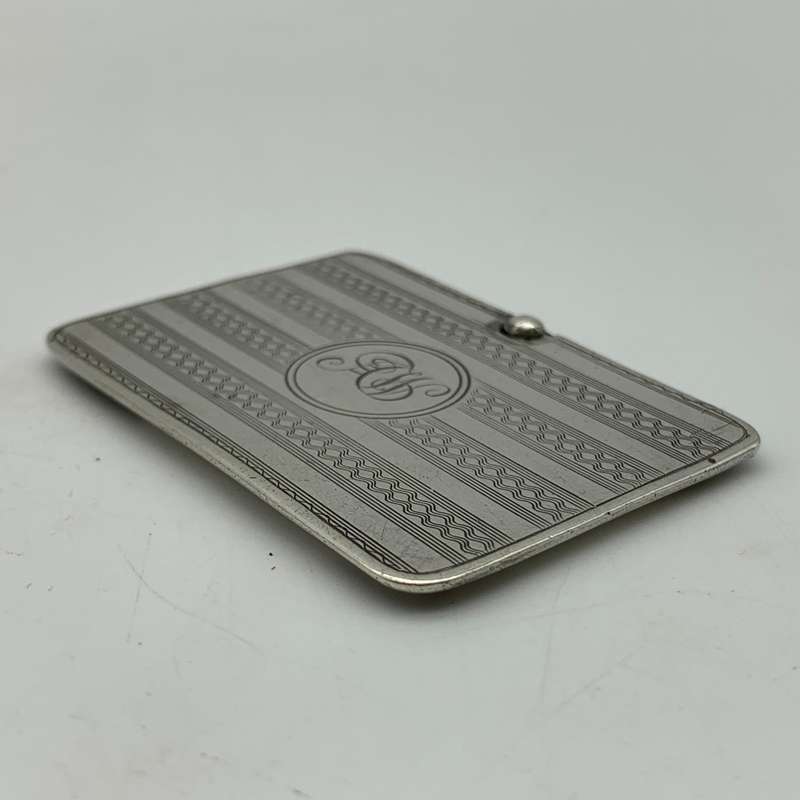 Antique Sterling Silver Stamp Holder Case (1922)