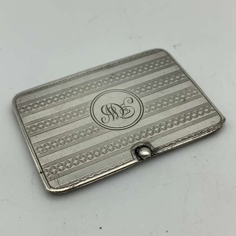 Antique Sterling Silver Stamp Holder Case (1922)