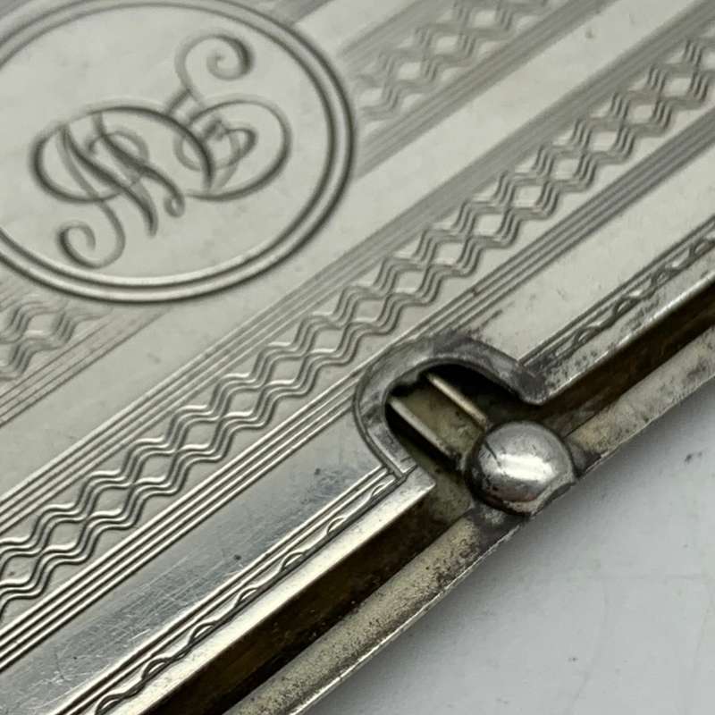 Antique Sterling Silver Stamp Holder Case (1922)