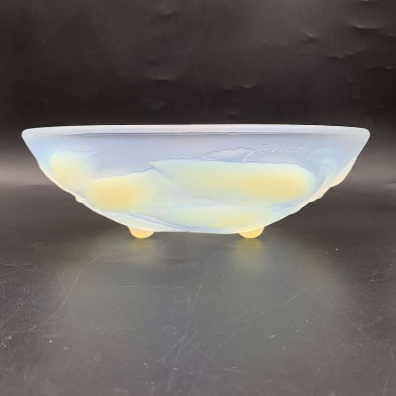 French Art Deco Opalescent Bowl (G. Vallon)