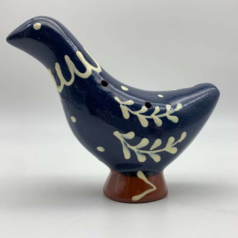 Swedish 'Nittsjo' Pottery Bird Whistle (Ocarina)