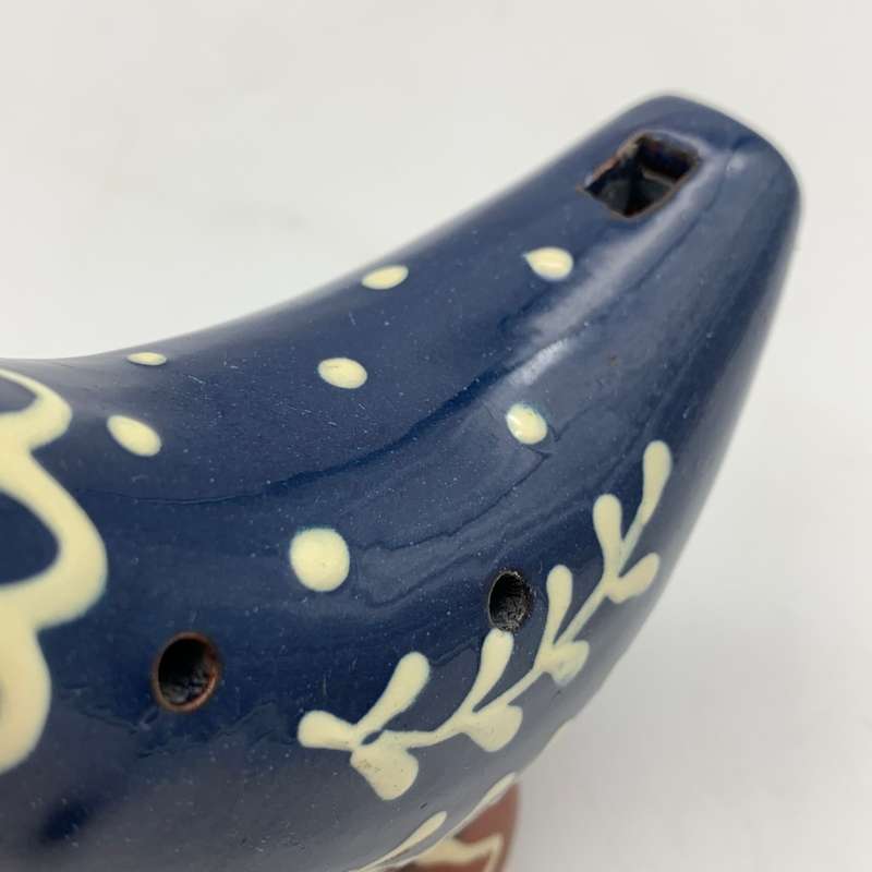 Swedish 'Nittsjo' Pottery Bird Whistle (Ocarina)