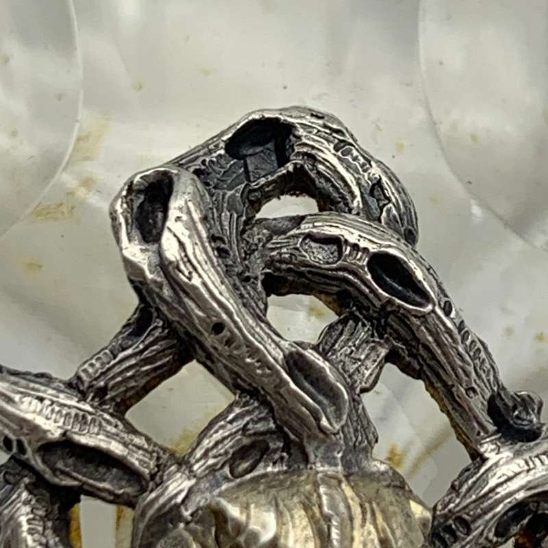 Rare French 'Froment Meurice' Silver & Crystal Antique Scent Bottle (C.1870)
