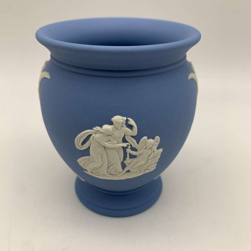 Blue 'Wedgwood' Jasperware vase
