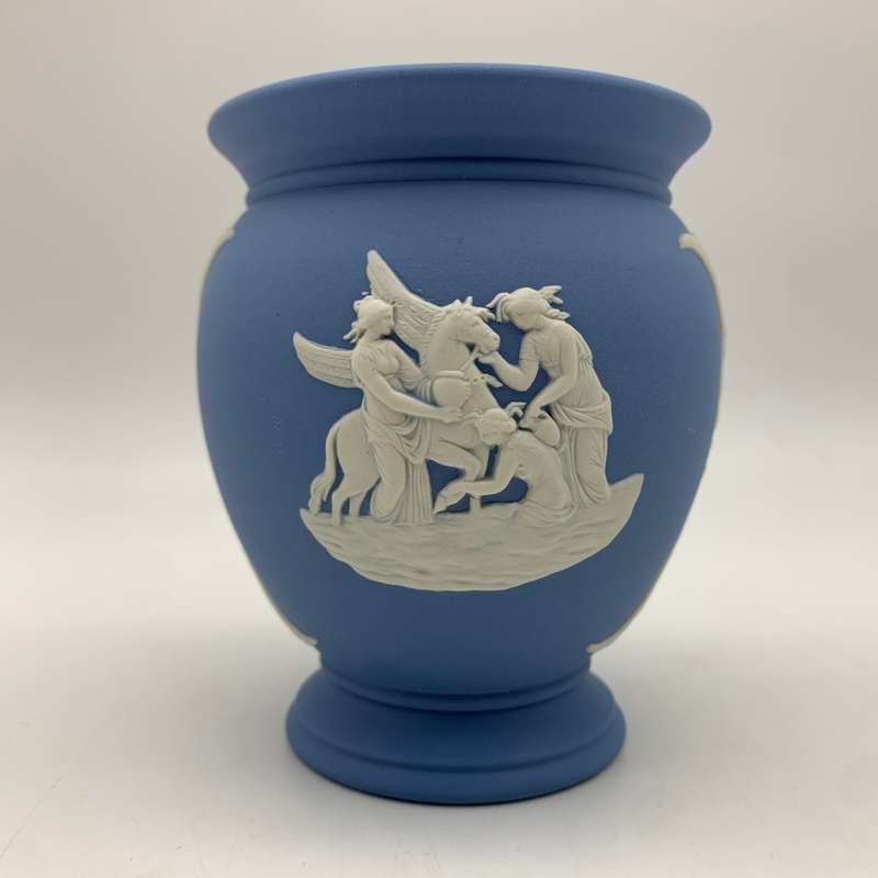 Blue 'Wedgwood' Jasperware vase