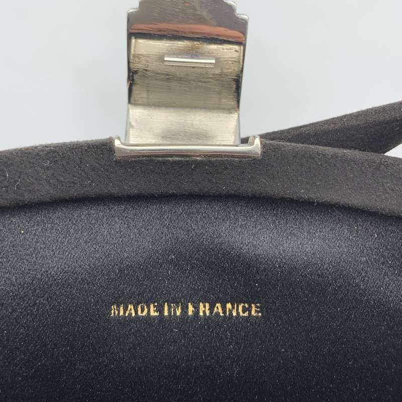 French 'Art Deco' Evening Bag with Silver Enamelled Clasp