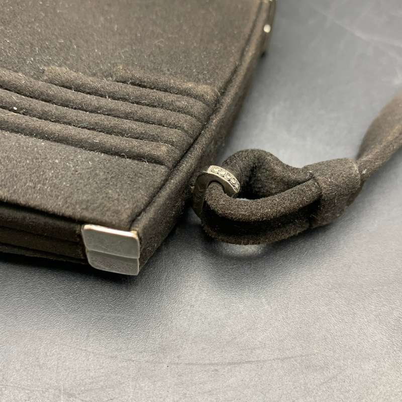 French 'Art Deco' Evening Bag with Silver Enamelled Clasp
