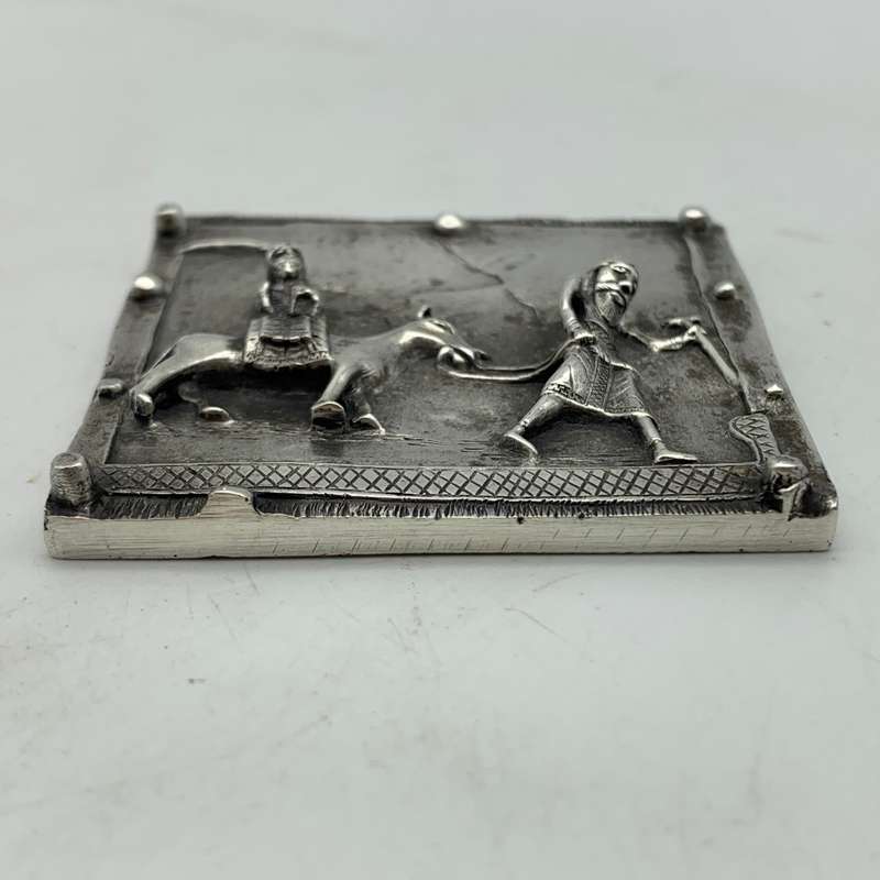Sterling Silver 'Fuga in Egitto' Plaque (Flight to Egypt) (76,8g)