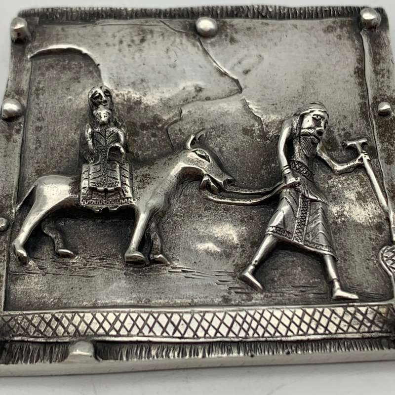 Sterling Silver 'Fuga in Egitto' Plaque (Flight to Egypt) (76,8g)
