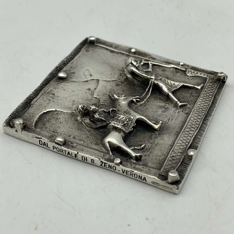 Sterling Silver 'Fuga in Egitto' Plaque (Flight to Egypt) (76,8g)