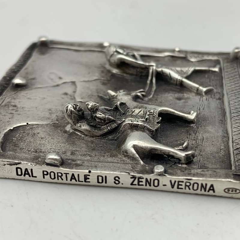 Sterling Silver 'Fuga in Egitto' Plaque (Flight to Egypt) (76,8g)