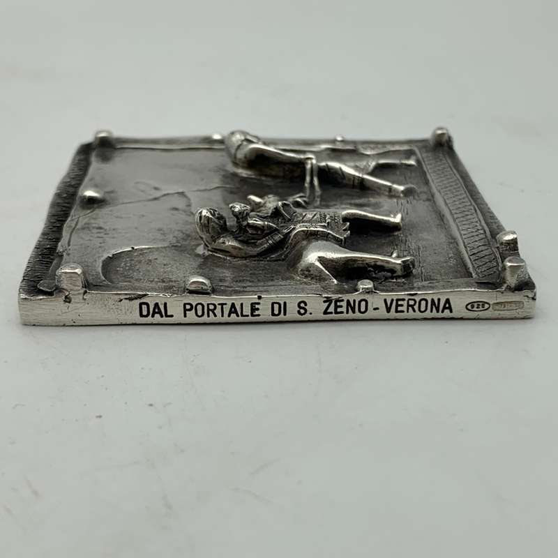 Sterling Silver 'Fuga in Egitto' Plaque (Flight to Egypt) (76,8g)