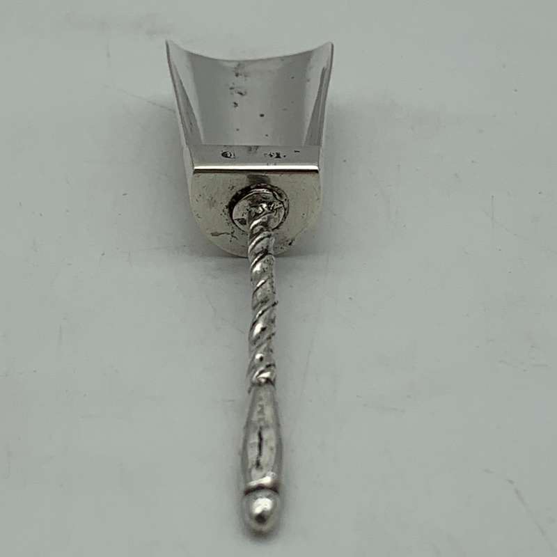 Early Solid Silver Sugar Scoop