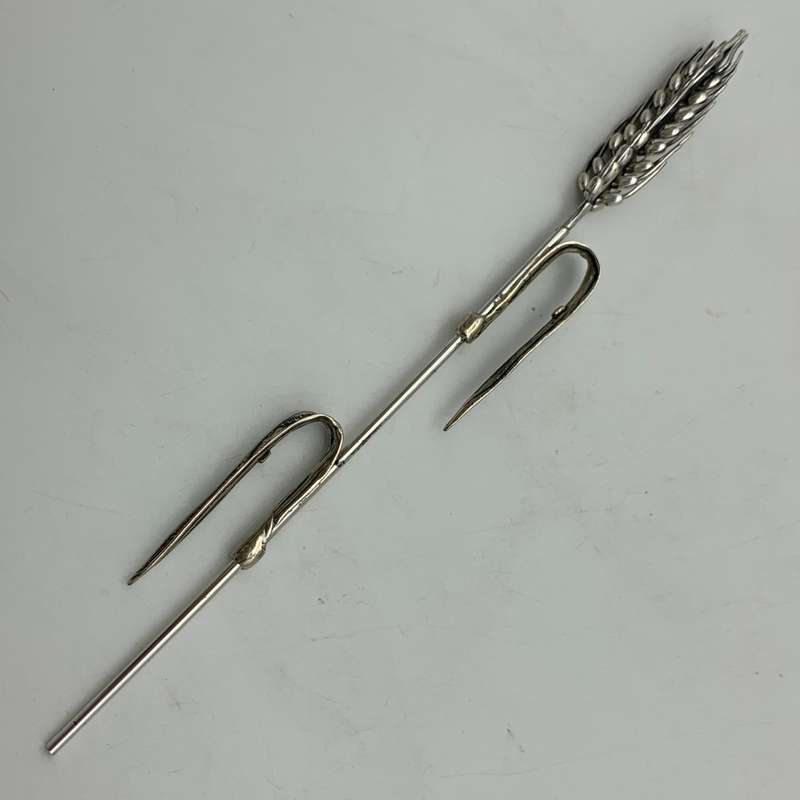 Vintage Solid Silver 'Wheat Stalk & Grain' Spike