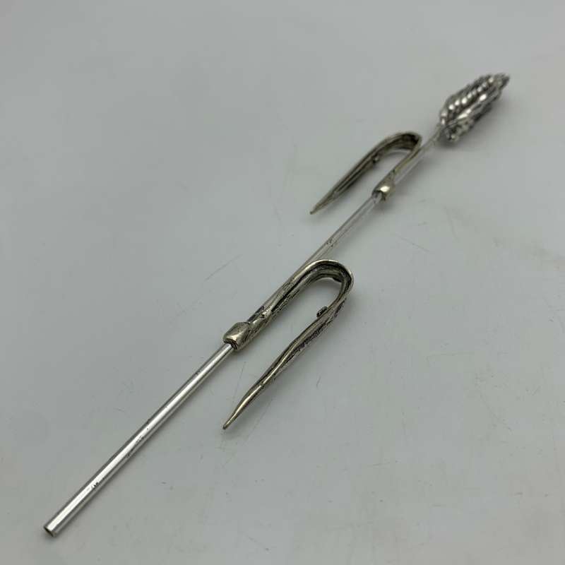Vintage Solid Silver 'Wheat Stalk & Grain' Spike