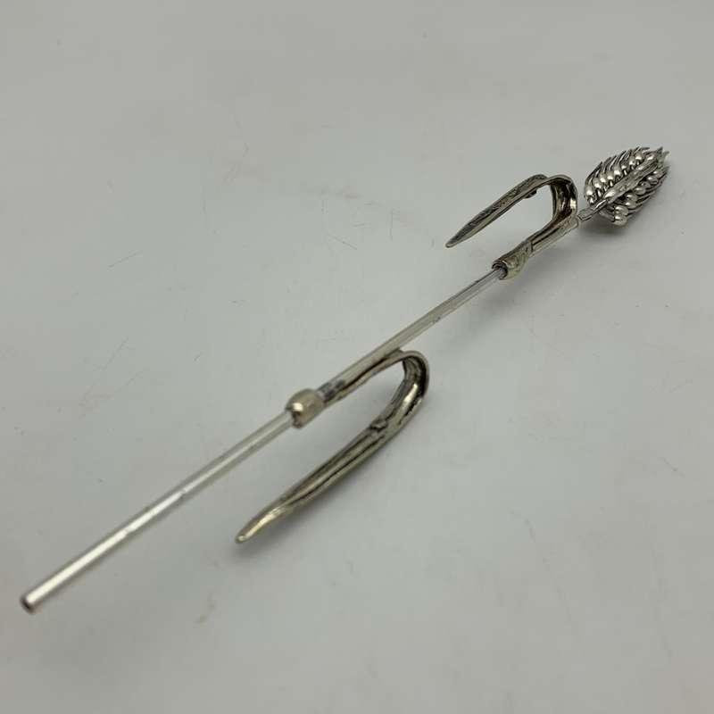 Vintage Solid Silver 'Wheat Stalk & Grain' Spike