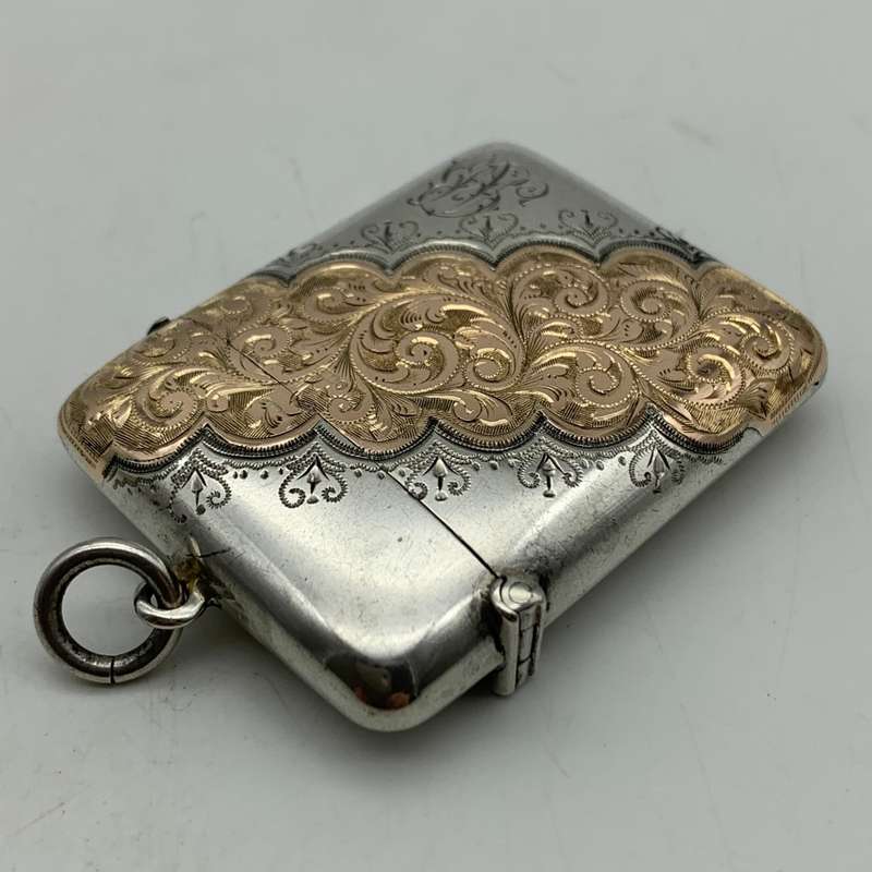 Victorian Silver & Gold Vesta Case (1897)
