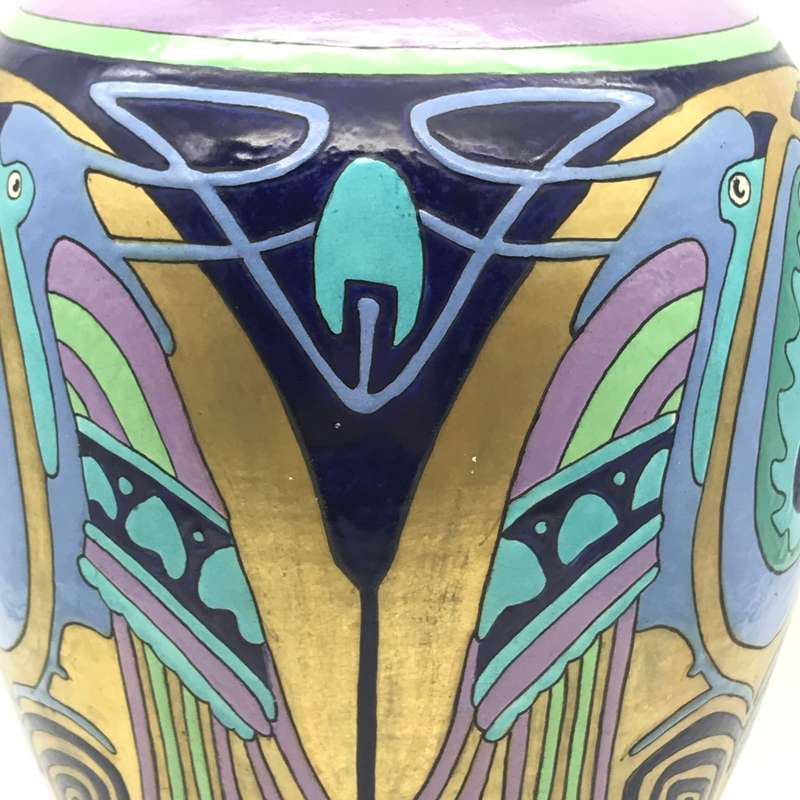Large Japanese 'Art Nouveau/Arts & Crafts' Vase