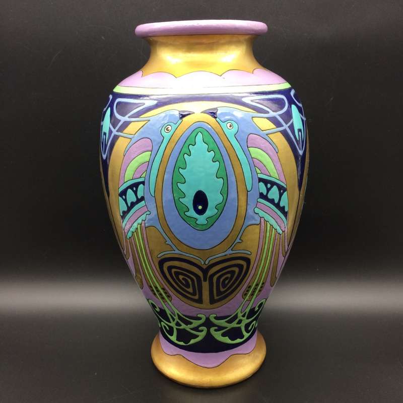 Large Japanese 'Art Nouveau/Arts & Crafts' Vase