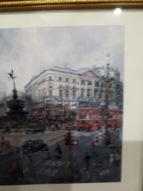 COCA COLA FRAME(LONDON PICADILLY CIRCUS - 17CM X 22CM)