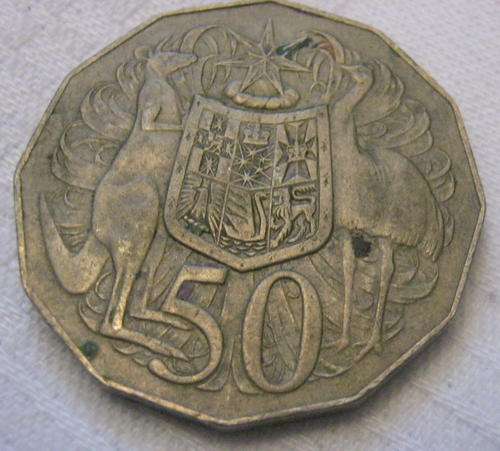 AUSTRALIAN 1976 50 CENT COIN