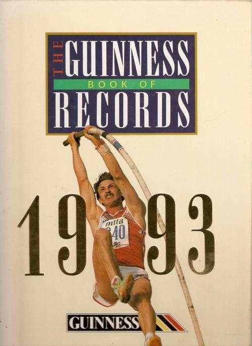 THE GUINNESS BOOK OF RECORDS 1993- BOOK IN GOOD CODNITION(HARD COVER)